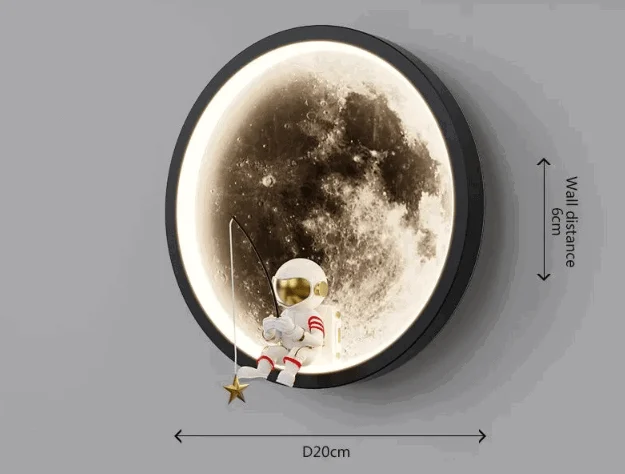 LunaGlow - Astronaut LED Wall Lamp -  - #tag1#