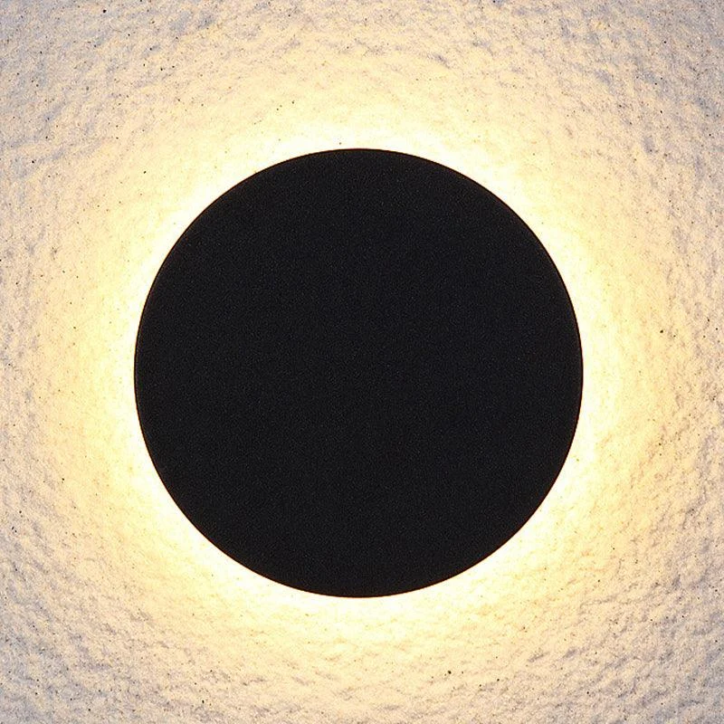 LunaGlow - Minimalist LED Wall Lamps Black Metal for Garden and Hallway -  - #tag1#