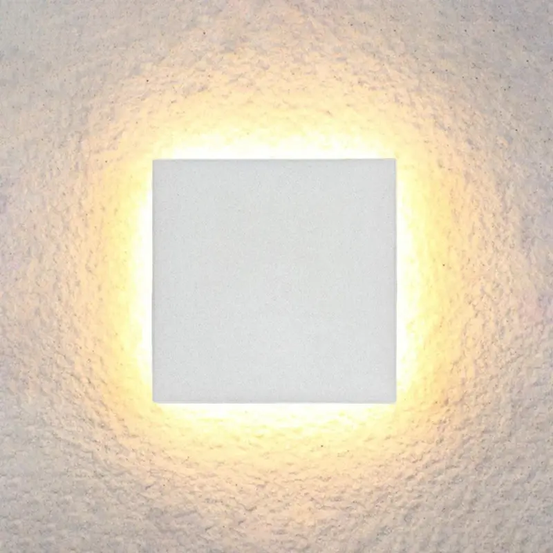 LunaGlow Minimalist LED Wall Lamps Black Metal for Garden and Hallway tag1