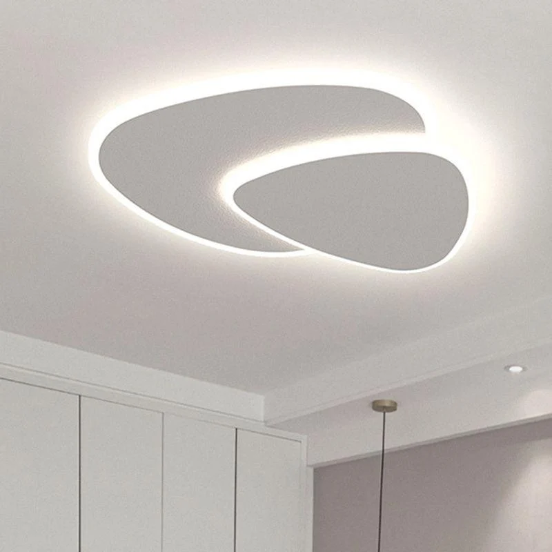 LunaGlow - Modern LED Ceiling Lamp in Metal and Acrylic in White for Bedroom -  - #tag1#