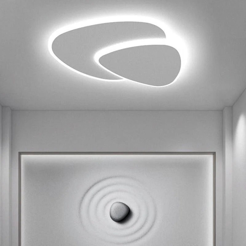 LunaGlow - Modern LED Ceiling Lamp in Metal and Acrylic in White for Bedroom -  - #tag1#