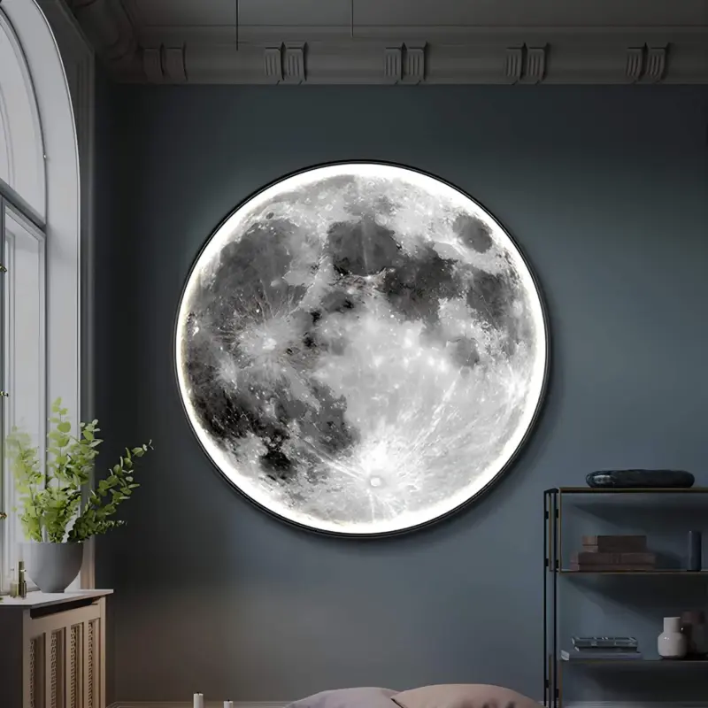 LunaLux LEDMondWandleuchtemitDimmer2xlumina