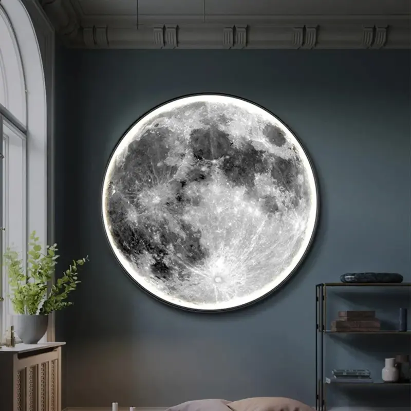LunaLux LED moon wall light