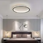 LunaNova Modern Round LED Ceiling Lamp Metal Acrylic tag1
