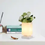 Luna Art Deco glass night lamp for a romantic atmosphere tag1