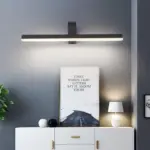 Luna Modern Linear LED Mirror Wall Lamp Black White tag1