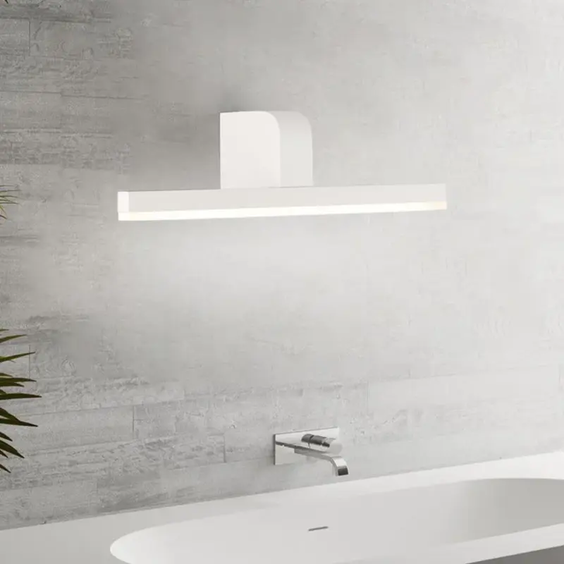 Luna Modern Linear LED Mirror Wall Lamp Black White tag1