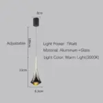 Luna Elegance Silver Plated Pendant Lamp tag1