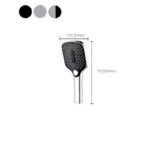 Lux Shower Handheld Shower Head with 3 Adjustable Spray Patterns tag1
