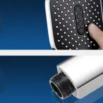 Lux Shower Handheld Shower Head with 3 Adjustable Spray Patterns tag1