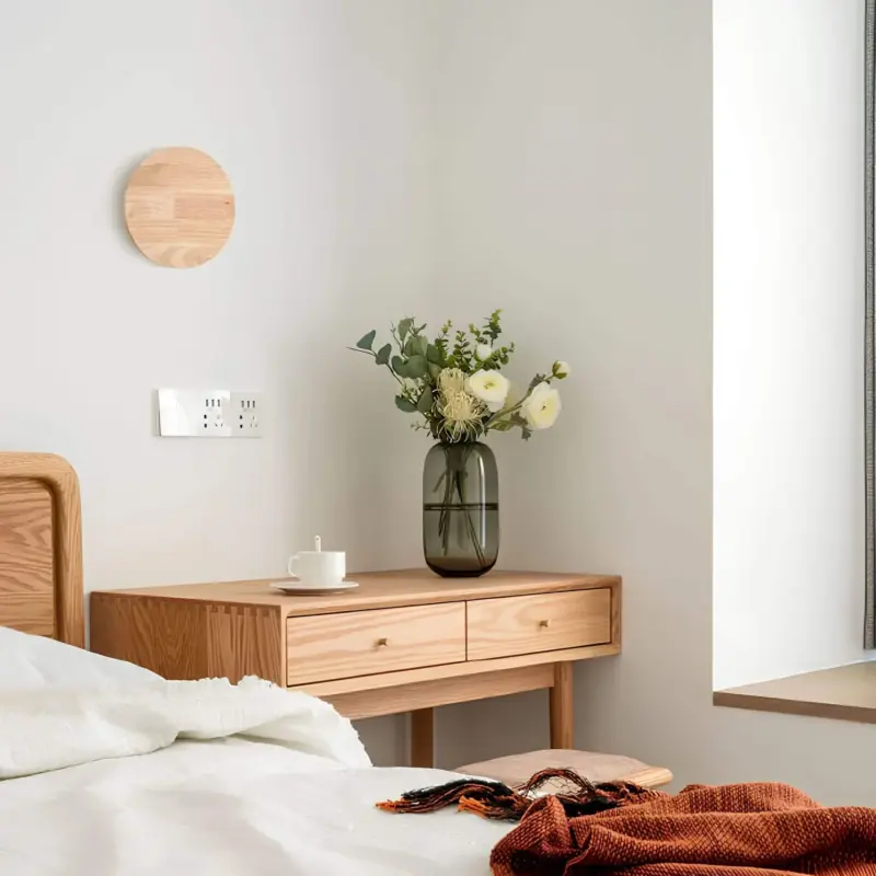 LuxeRadiant Nordische Holz Wandleuchte