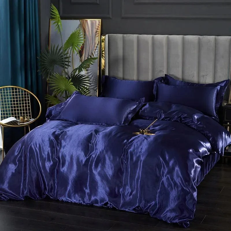 LuxeSilk Satin Bedding Set – Premium Silk Elegance -  - #tag1#