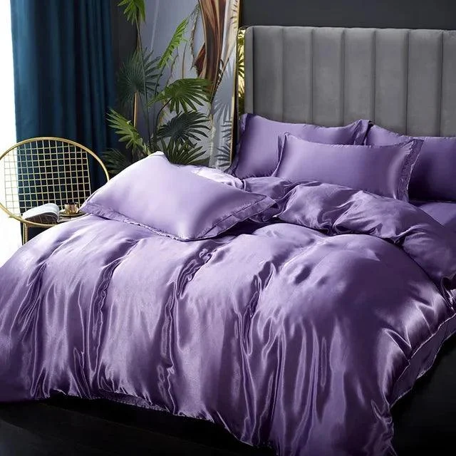 LuxeSilk Satin Bedding Set – Premium Silk Elegance -  - #tag1#