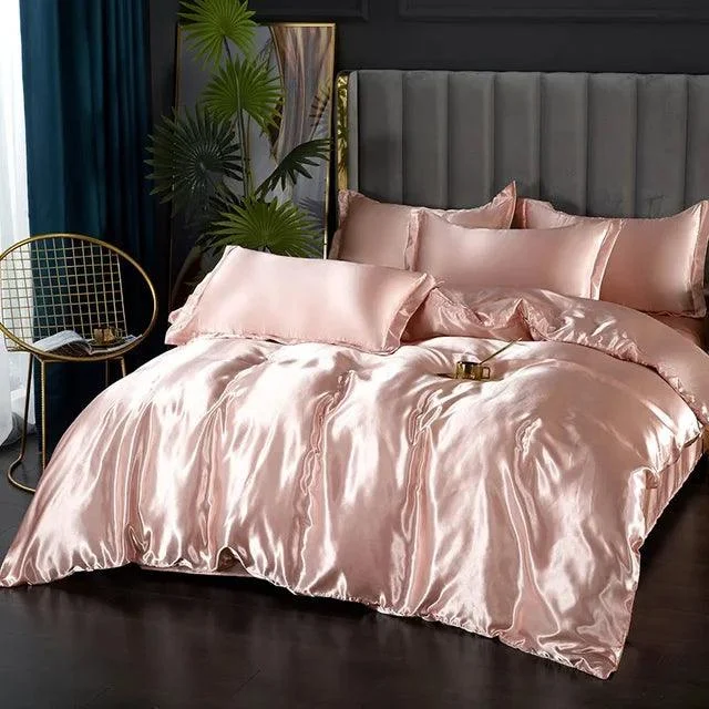 LuxeSilk Satin Bedding Set – Premium Silk Elegance -  - #tag1#