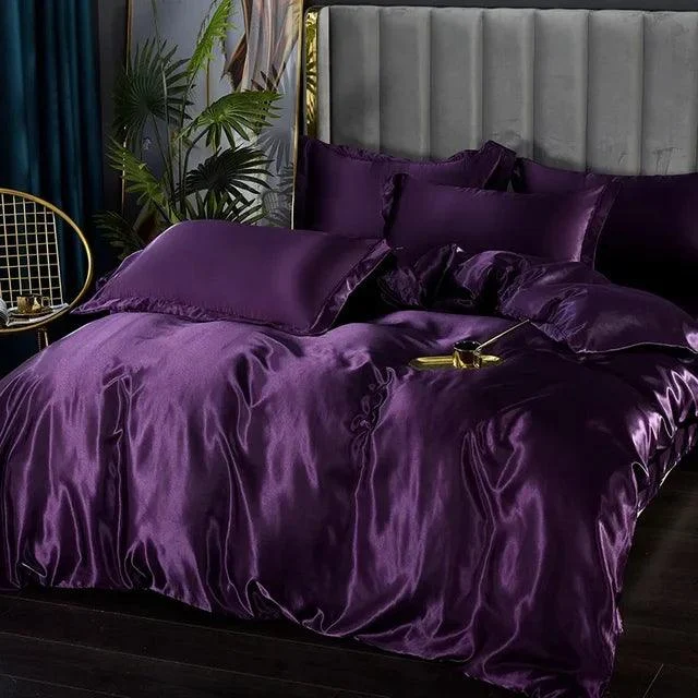 LuxeSilk Satin Bedding Set – Premium Silk Elegance -  - #tag1#