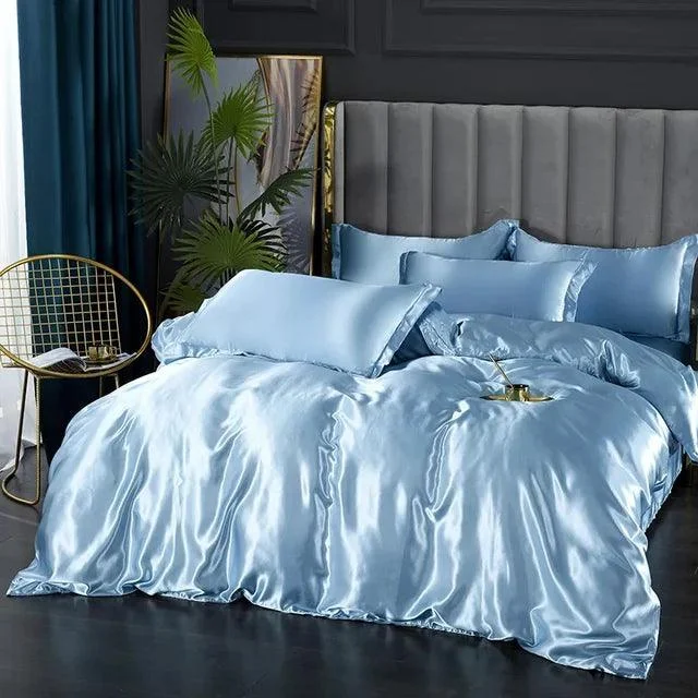 LuxeSilk Satin Bedding Set – Premium Silk Elegance -  - #tag1#