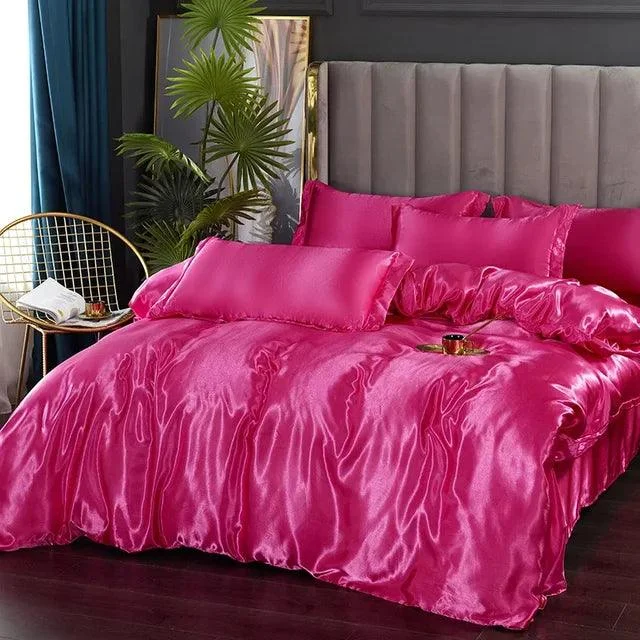 LuxeSilk Satin Bedding Set – Premium Silk Elegance -  - #tag1#