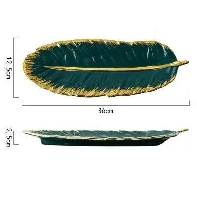 Luxe Platter with Gold Rim -