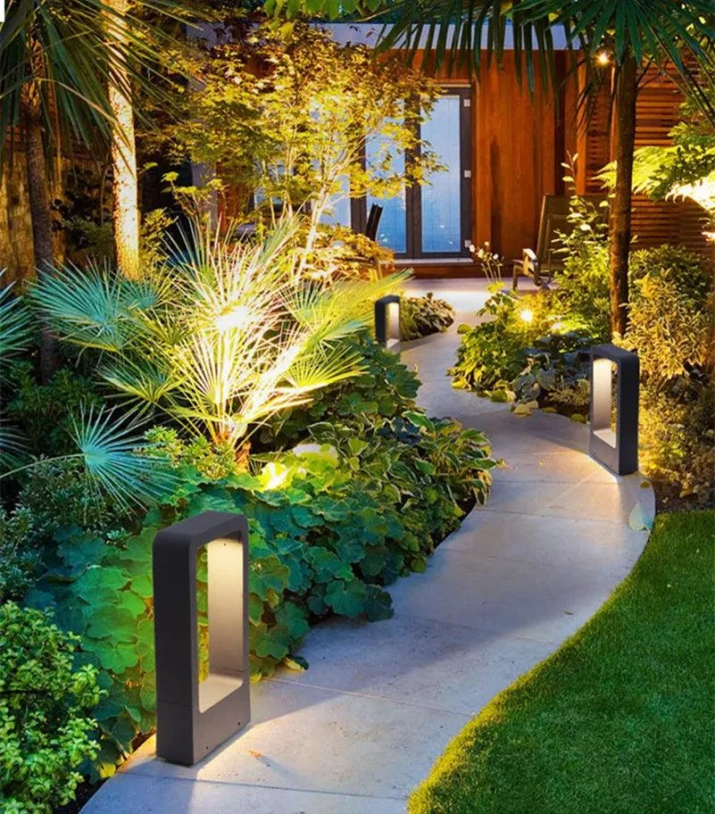 LuxiLight - Elegant Aluminum Standing Outdoor Lamp -  - #tag1#