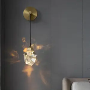 LuxorLicht - Modern crystal wall lamp with LED lighting