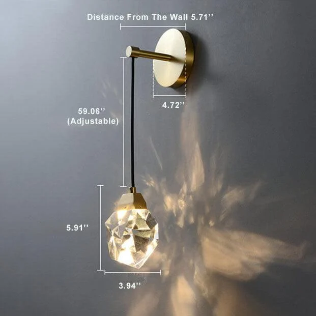 LuxorLicht - Modern crystal wall lamp with LED lighting -  - #tag1#