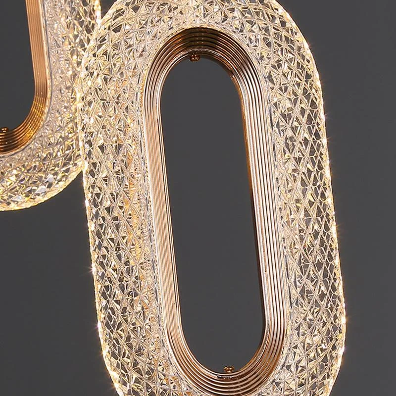 Luxurious Diamond Ring Gold Pendant Light -  - #tag1#