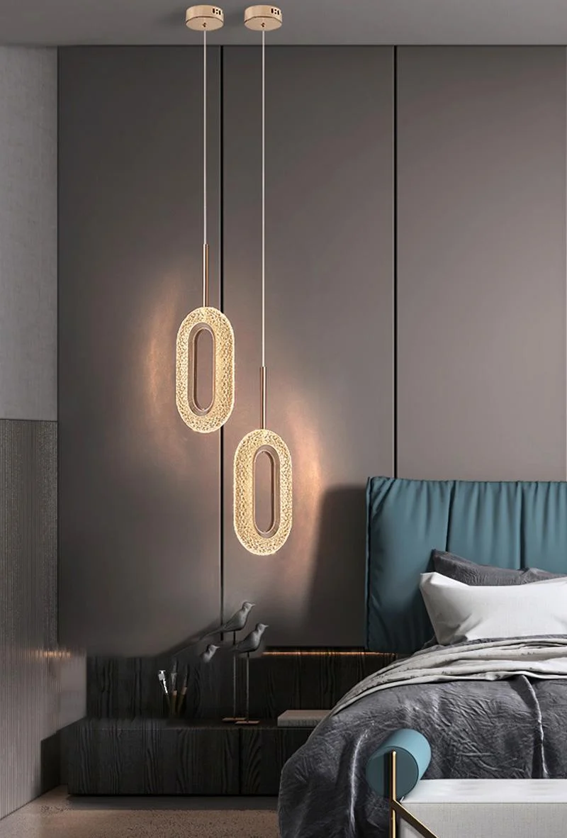 Luxurious Diamond Ring Gold Pendant Light -  - #tag1#