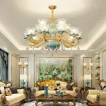 Luxurious K9 Crystal Living Room Chandelier Ceiling Lamp tag1