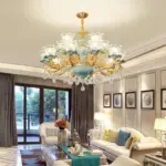 Luxurious K9 Crystal Living Room Chandelier Ceiling Lamp tag1