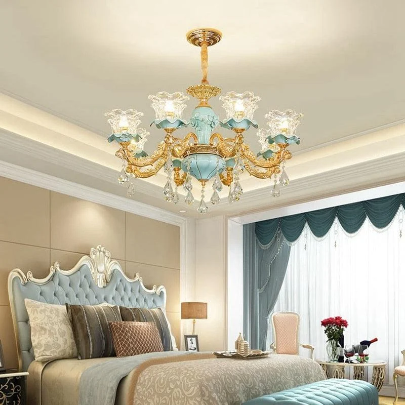 Luxurious K9 Crystal Living Room Chandelier Ceiling Lamp -  - #tag1#