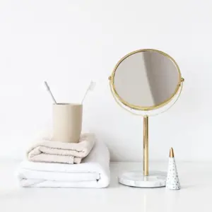 Round Marble Mirror