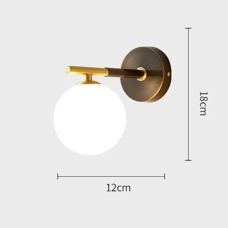 LuxuryCopperBall1 LightWallSconce