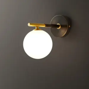 Homeko Copper Ball 1-Light Wall Sconce