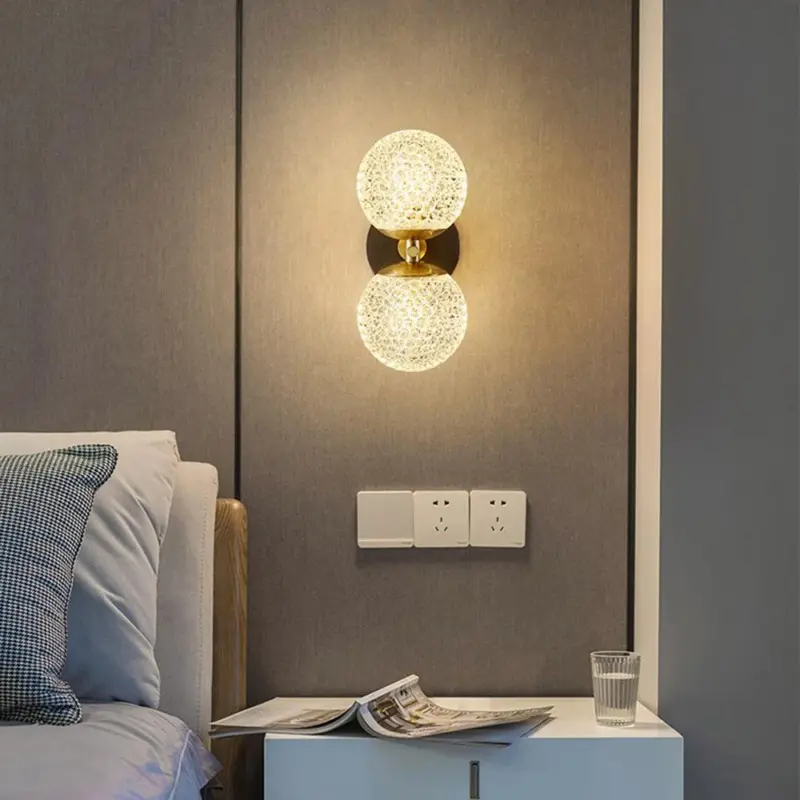 LuxuryCopperBall1 LightWallSconce