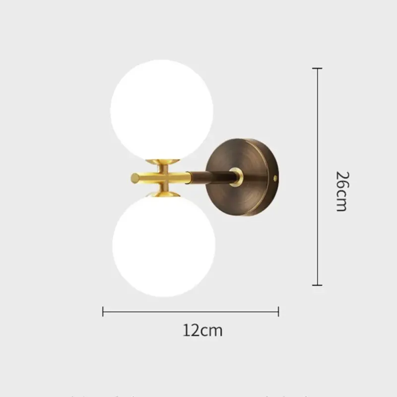 LuxuryCopperBall1 LightWallSconce