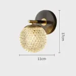 LuxuryCopperBall1 LightWallSconce