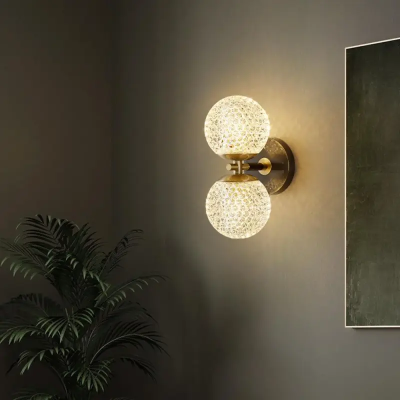 LuxuryCopperBall1 LightWallSconce