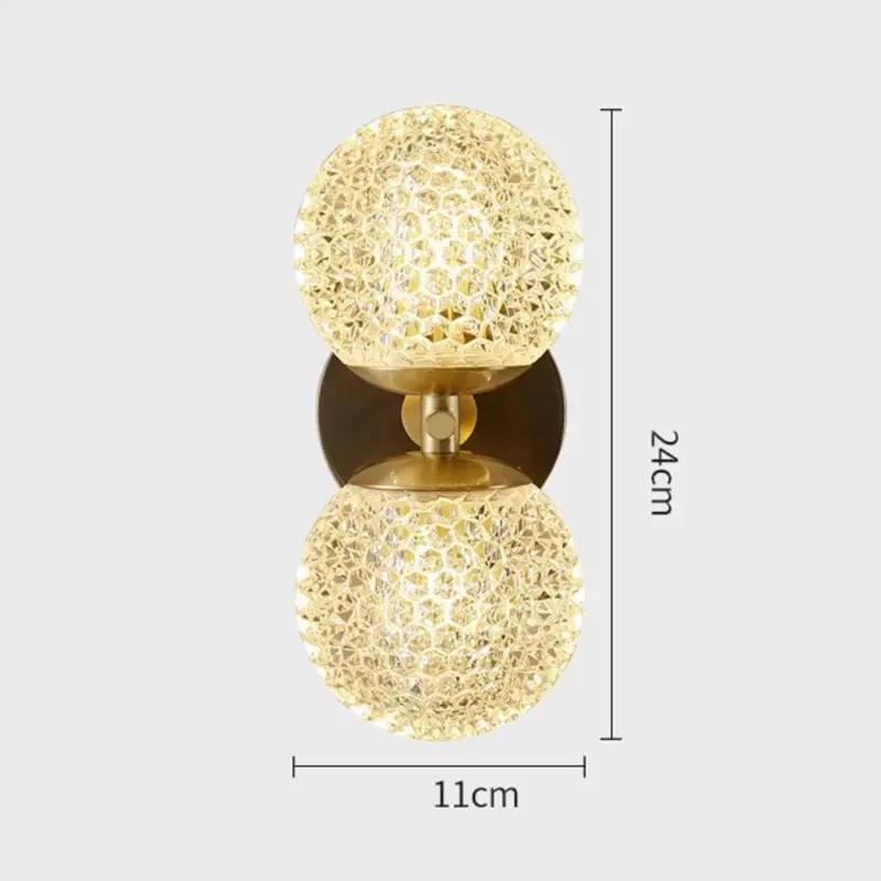 LuxuryCopperBall1 LightWallSconce