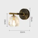 LuxuryCopperBall1 LightWallSconce