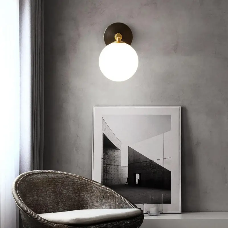 LuxuryCopperBall1 LightWallSconce