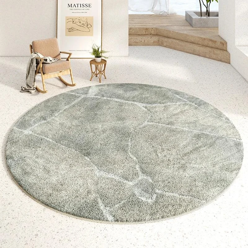 Luxury Minimalist Soft Round Rug - Homeko