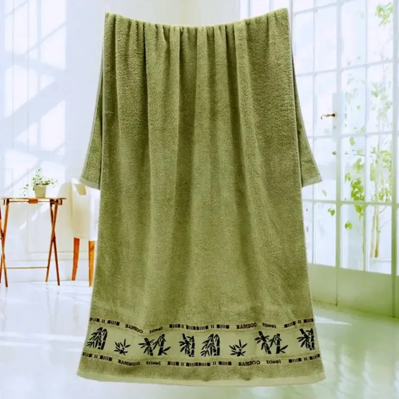 Luxury Bamboo Bath Towels Super Absorbent Oversized