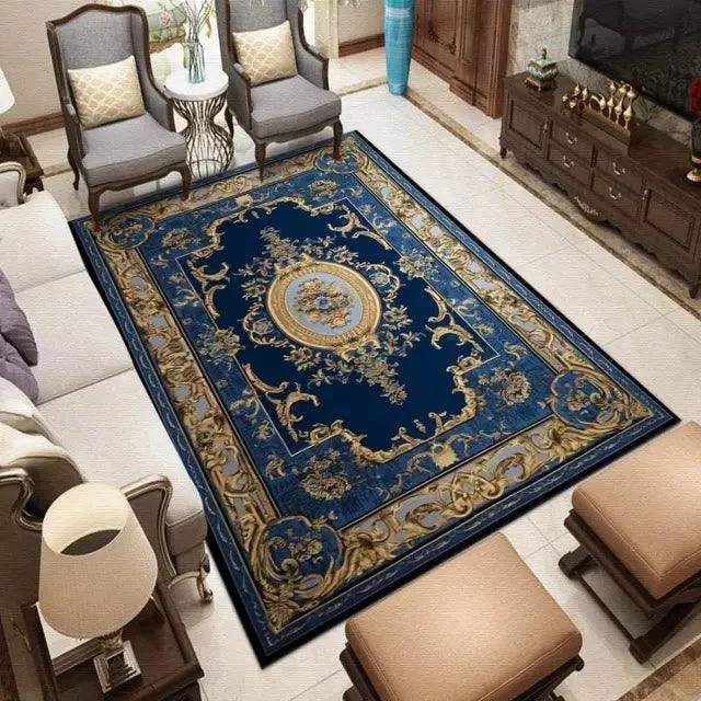 Luxury Baroque European Carpet Hotel Grade Soft Rug for Kids Bedroom Lounge -