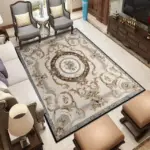 Luxury Baroque European Carpet Hotel Grade Soft Rug for Kids Bedroom Lounge