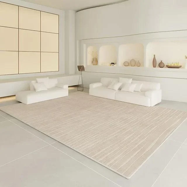 Luxury Beige Soft Large Area Rug Carpets Comfortable Bedroom -