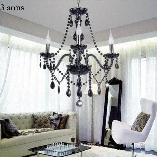 Luxury Black Crystal Chandelier -  - #tag1#