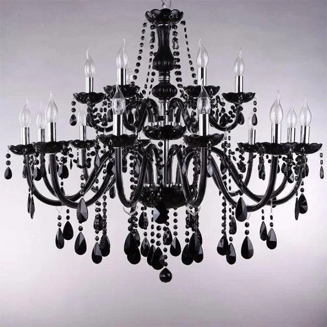 Luxury Black Crystal Chandelier -  - #tag1#
