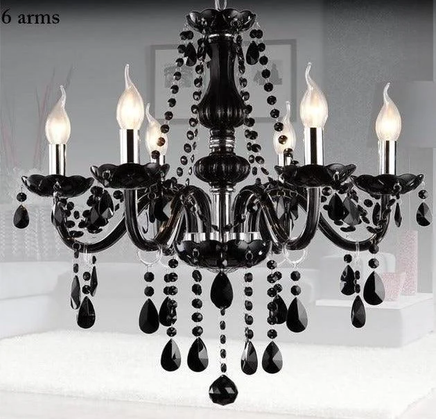 Luxury Black Crystal Chandelier -  - #tag1#