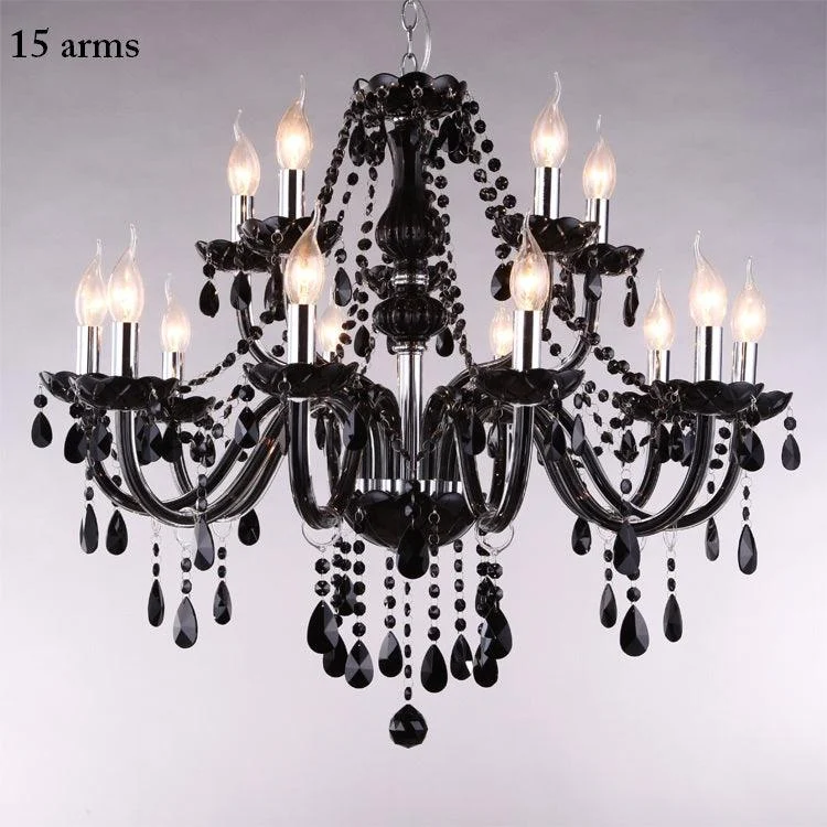 Luxury Black Crystal Chandelier -  - #tag1#