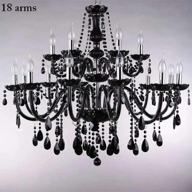 Luxury Black Crystal Chandelier -  - #tag1#